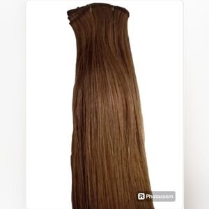 Bellami 75g 24" Hand-Tied Weft Chestnut Brown #6 Natural Straight